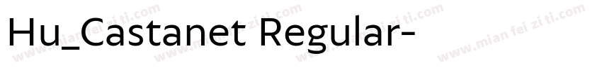 Hu_Castanet Regular字体转换